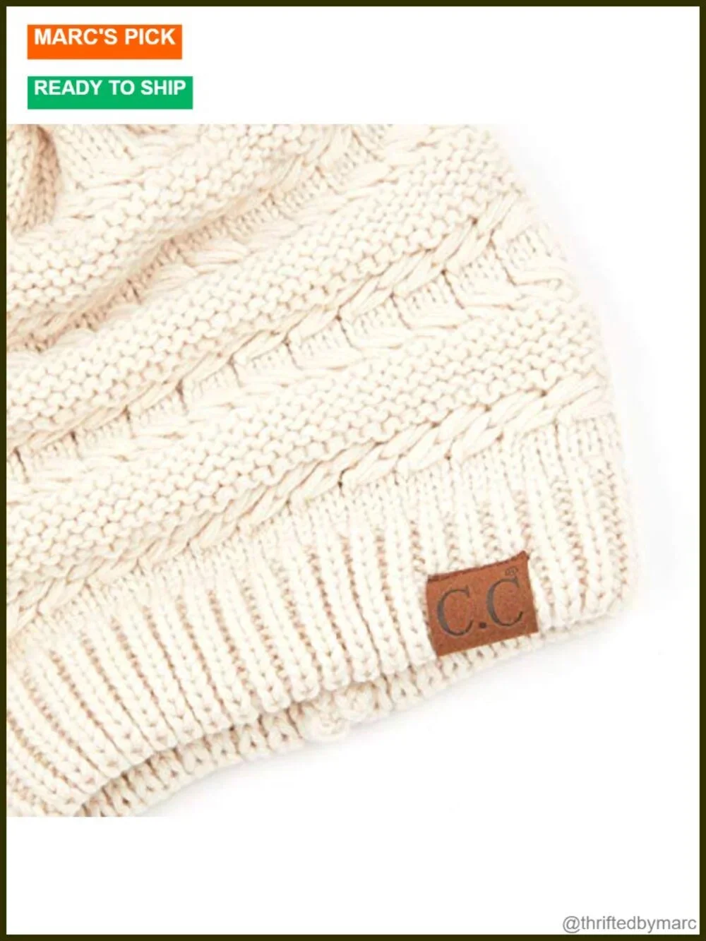 Classic Ribbed Knit Beanie with Faux Fur Pompom